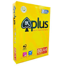 IK PLUS PAPER COPY PAPER A4 80GSM (80G/M²)